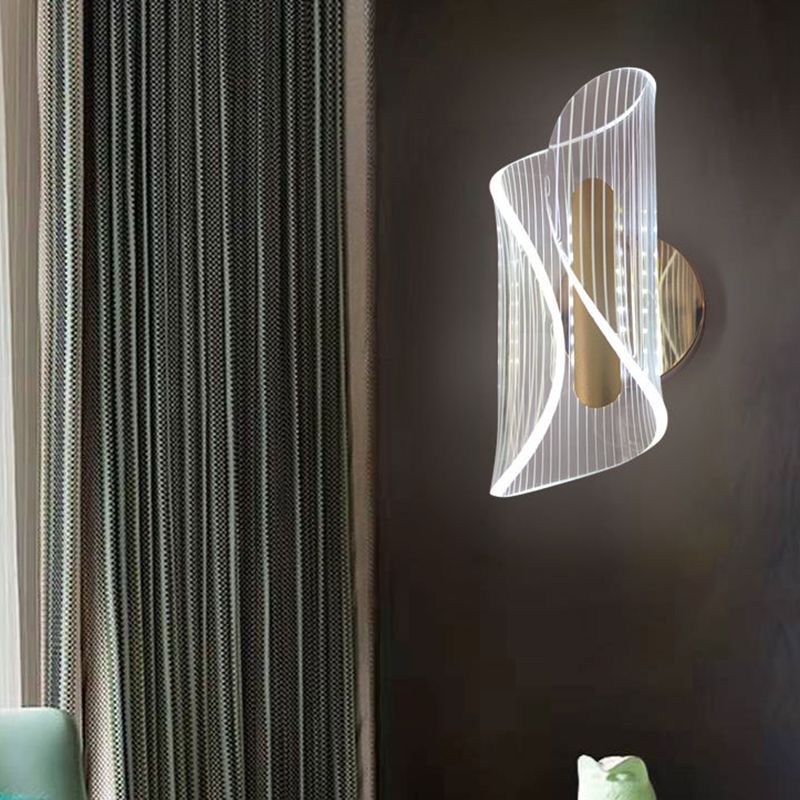 Unique Shape Wall Light Sconces 1 Light Wall Lighting Fixtures for Bedroom