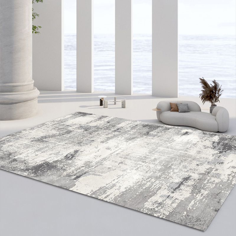 Area Rug Nostalgia Scroll Pattern Adults Polyster Carpet Rectangle Stain Rug Resistant