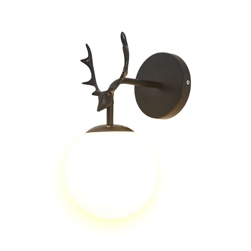 Ball Wall Mounted Lamps Modern Style Glass 1 Light Wall Lighting Ideas