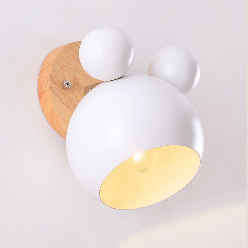 Contemporary Colorful Wall Light Creative Wooden Wall Light Sconce for Living Room