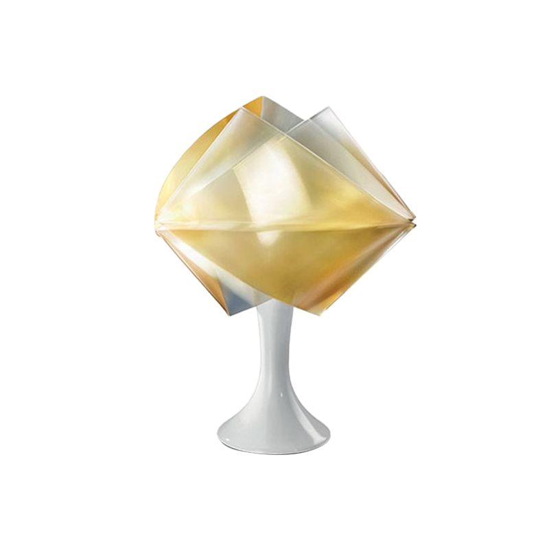 Lampada da comodino in ferro viola/giallo stile semplice con 1 lampadina, illuminazione da comodino in ferro con base per soggiorno