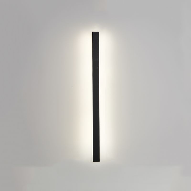 Linear Shape Metal Wall Lighting Idea Modern Style 1 Light Wall Mount Lighting