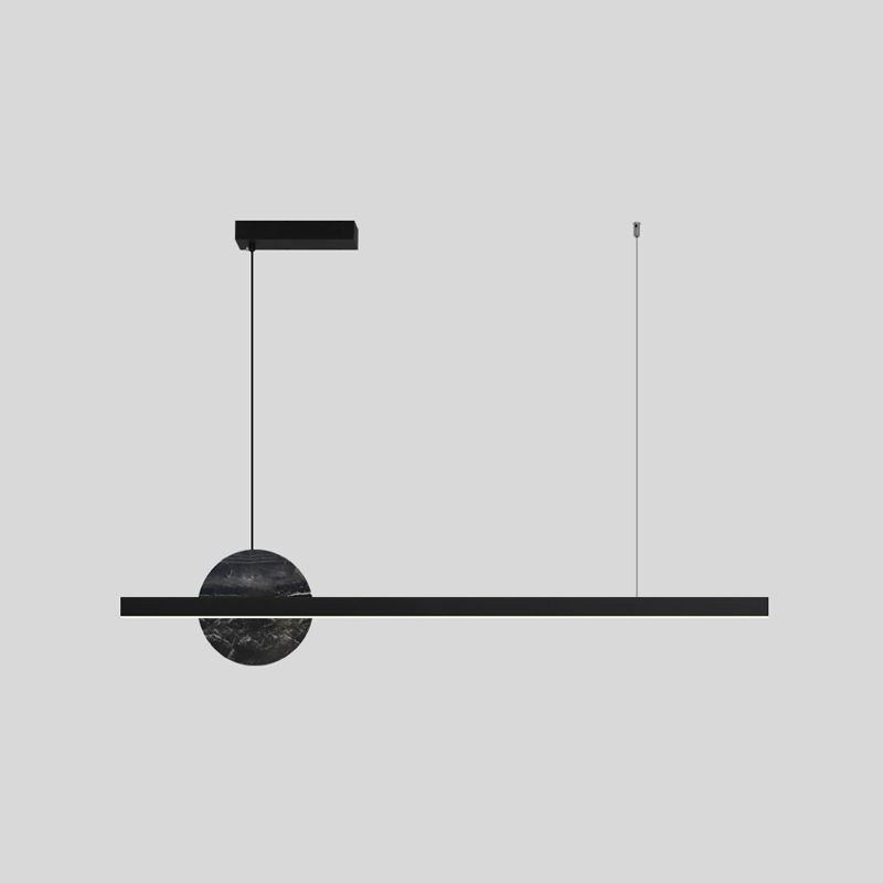 Modern Simple Dining Chandelier Light Metal Pendant Lamp Fixture for Dining Room