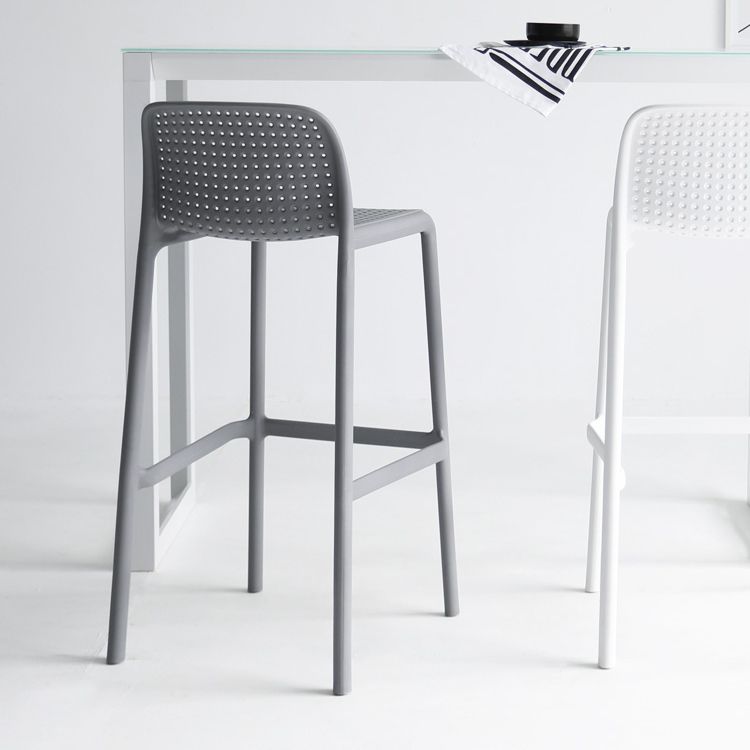 Modern Style Bar-stool Plastic Counter Bar Stool with Plastic Legs for Restaurant