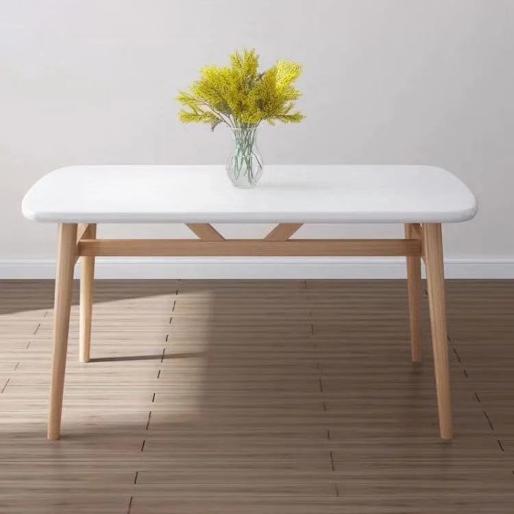 Mesa de comedor de comedor estándar MDF MDF Mesa de comedor de cocina con 4 patas