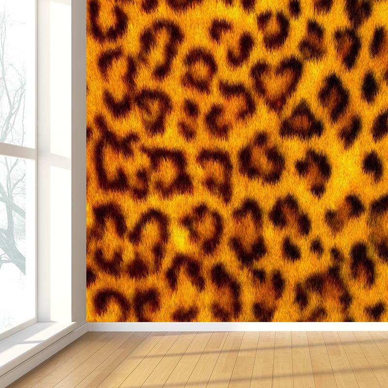 Soft Color Animal Skin Mural Decal Stain Resistant Contemporary Study Room Wall Covering