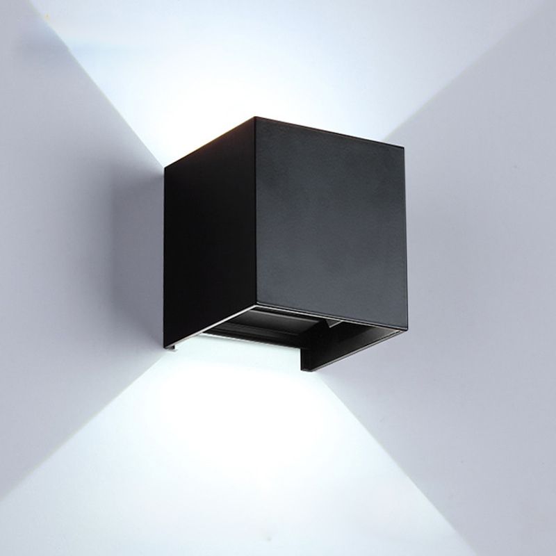 Zeitgenössische einfache Wandleuchte LED Black Wall-Washer Light für Wohnzimmer