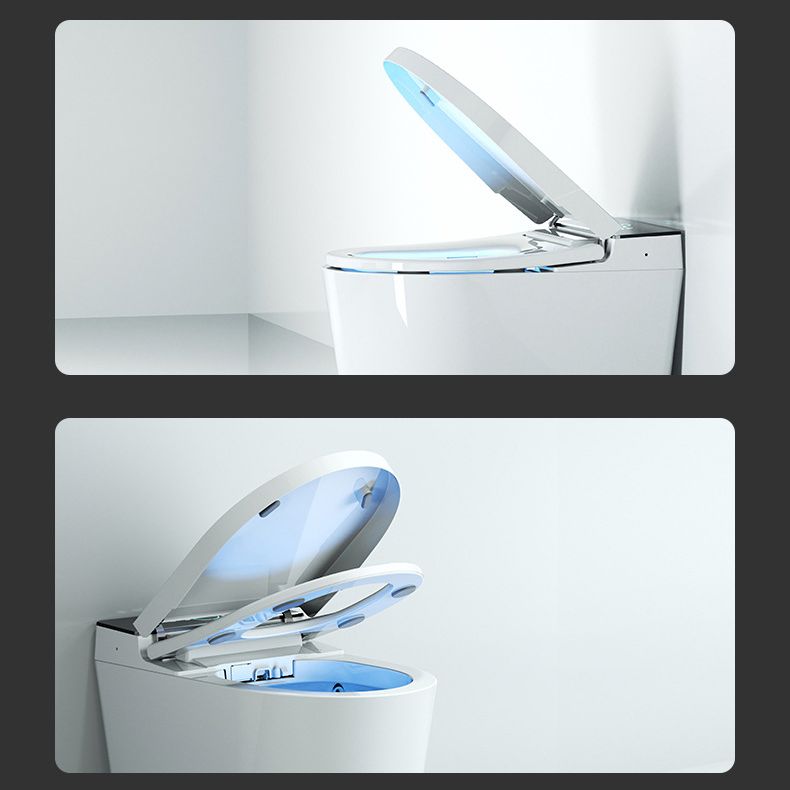 Modern Floor Mount Urine Toilet White Siphon Jet Toilet Bowl with Toilet Seat