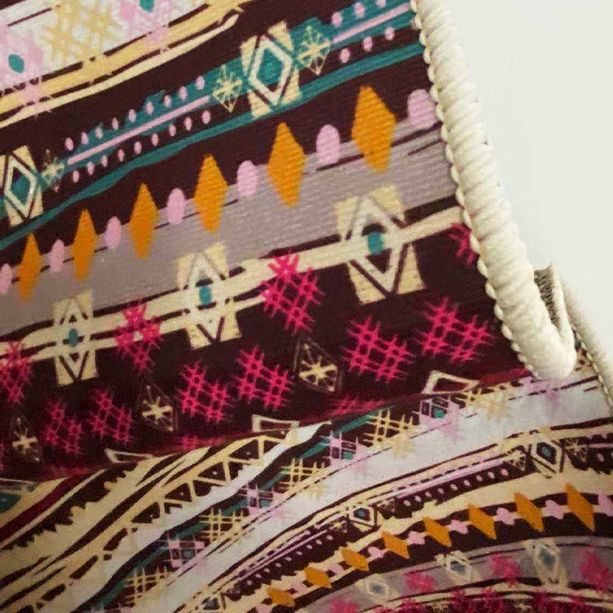 Multi-Color Gorgeous Moroccan Rug Classical Floral Design Polyester Carpet Non-Slip Backing Indoor Carpet for Home Decoration