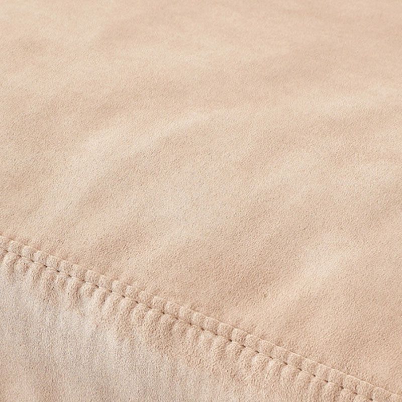 Modern Faux Leather Sofa Bed Pink Pillow Top Arm Sofa for Living Room