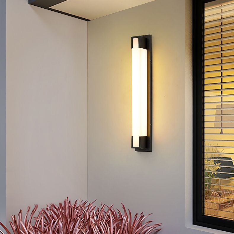Lampada da montaggio a parete rettangolare per il balcone per balcone per balcone.
