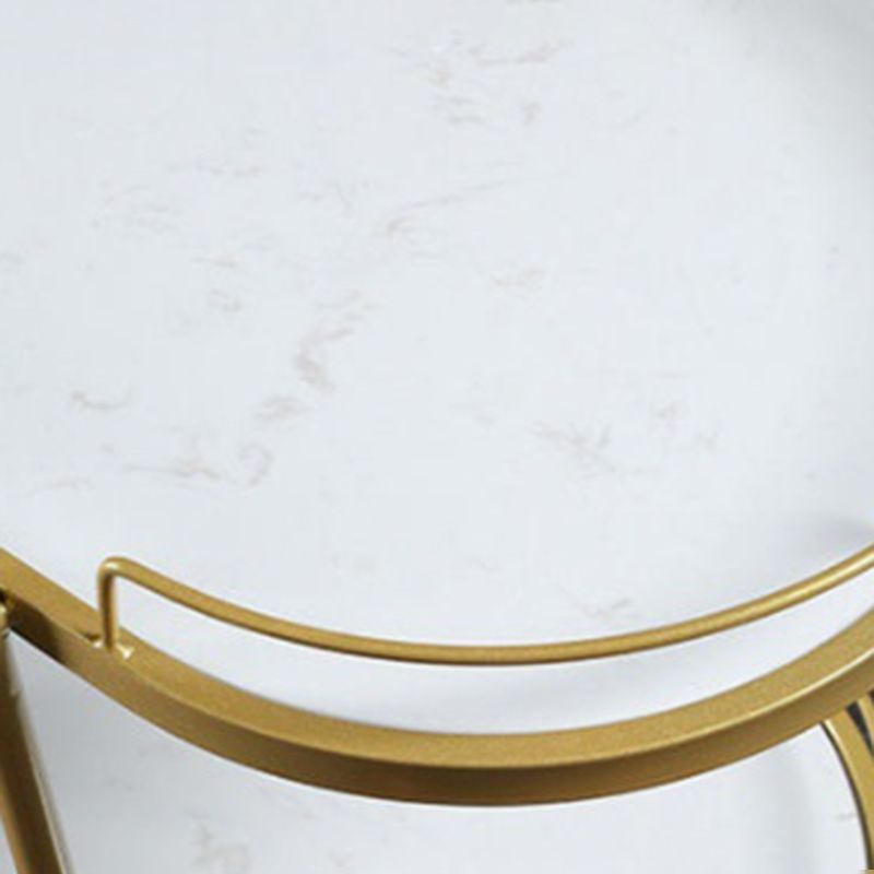 Contemporary Oval Prep Table Rolling Metal Prep Table for Kitchen