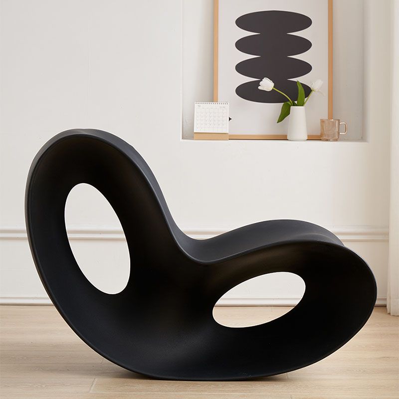 Contemporary Rocking Chair Acrylic Solid Color Indoor Rocking Chair without Armrest