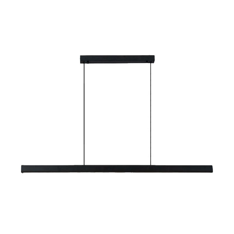 Metal Linear Shade Island Pendant Modern Style 1 Light Island Lighting for Living Room