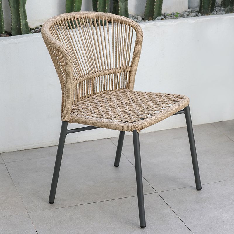 Modern Patio Dining Chair Set of 2/4/6/8 Metal Armless Dining Side Chair