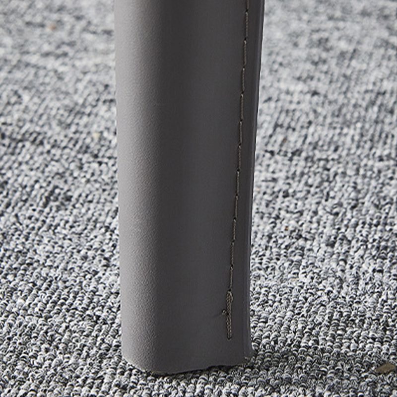 Industrial Faux Leather Dining Chairs Indoor-Outdoor Armless Chairs