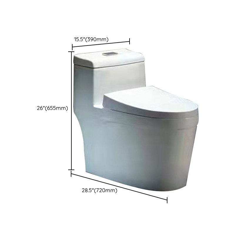 Traditional 1-Piece Toilet Bowl Floor Mounted Urine Toilet for Bathroom