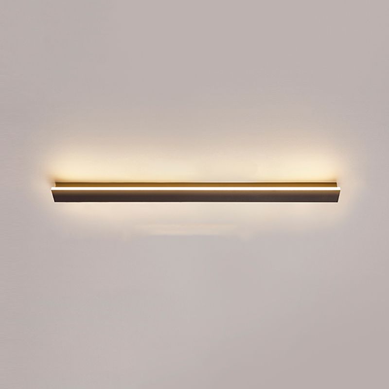 Plafonnier encastré à LED linéaire, luminaires de plafond modernes avec abat-jour en acrylique