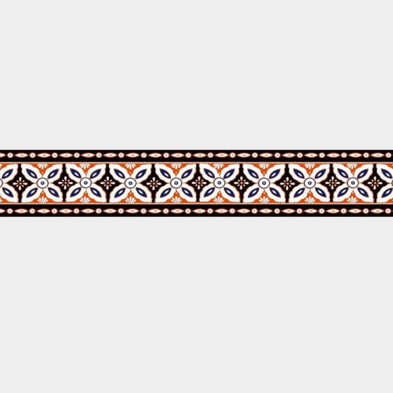 2 Pieces Brown Flower Wallpapers Pick Up Sticks Retro Style Kitchen Wall Covering