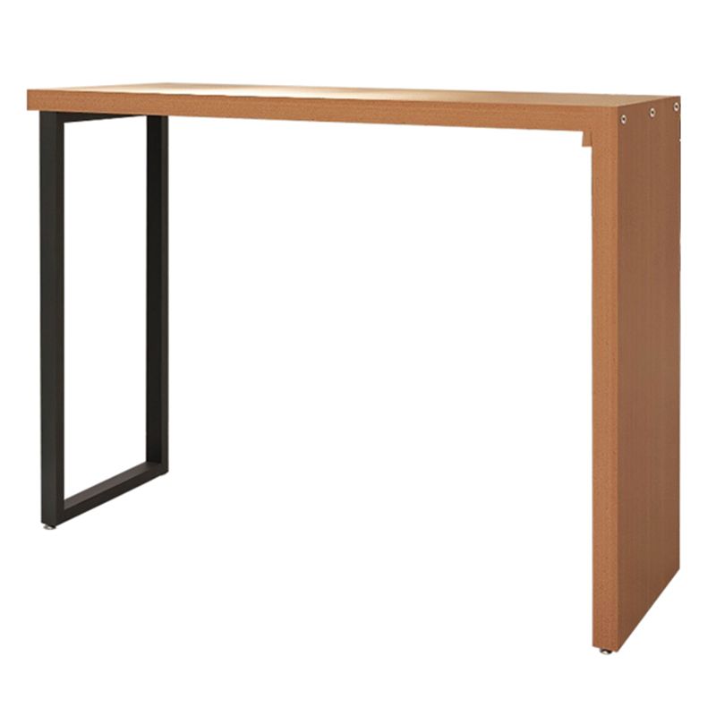 Rectangle Bar Pub Table Set 1/3 Pcs Solid Wood Bar Table and Backless Stools