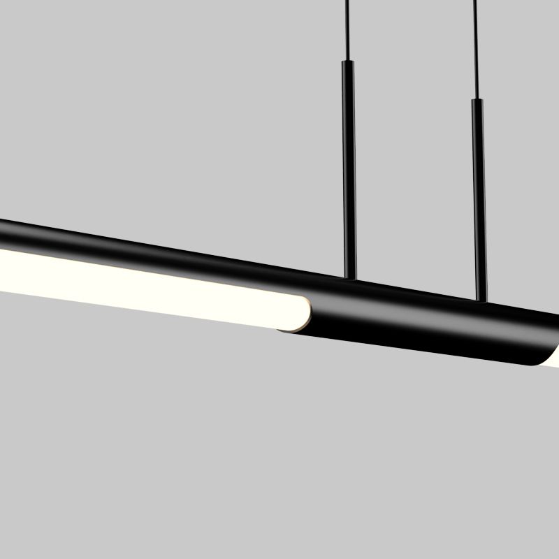 Moderner Stil linearer Anhänger Lichter Metall 2 leichte hängende Leuchten