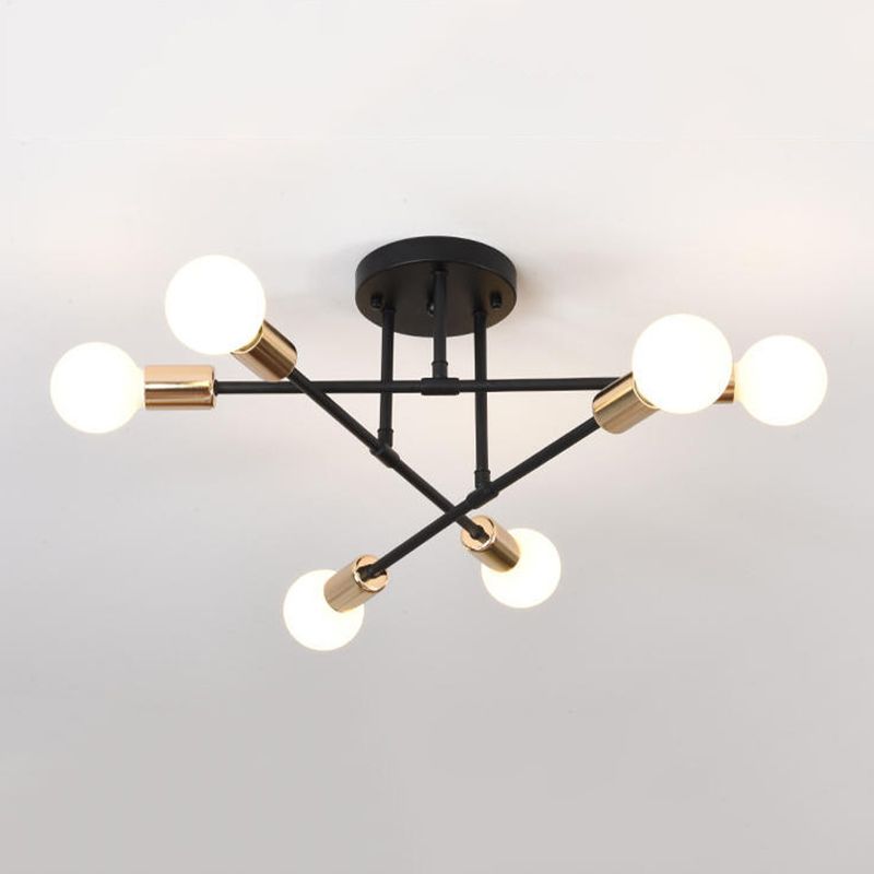Modern Flush Mount Ceiling Light 6 Light Fixture Flush Mount Lamp for Dining Room