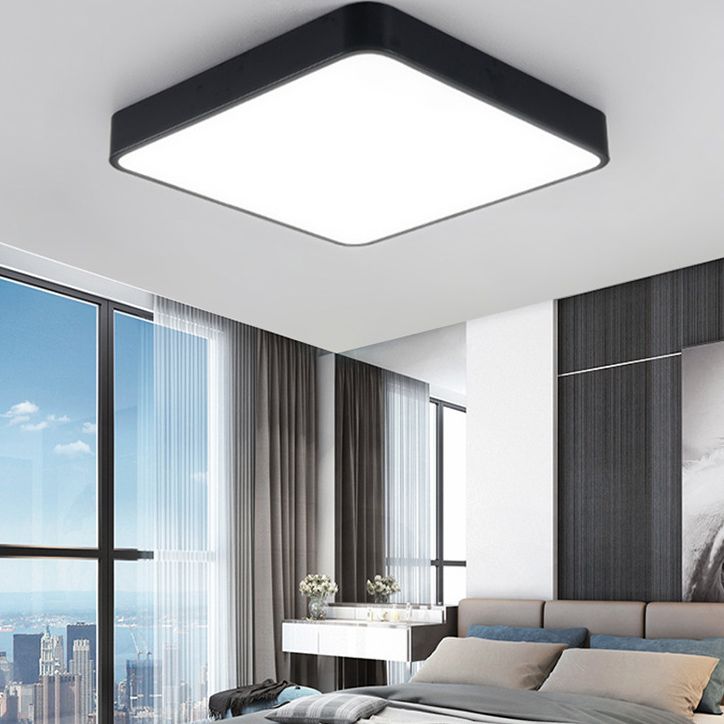 Plafonnier encastré géométrique en acrylique, plafonnier à 1 lumière de style moderne