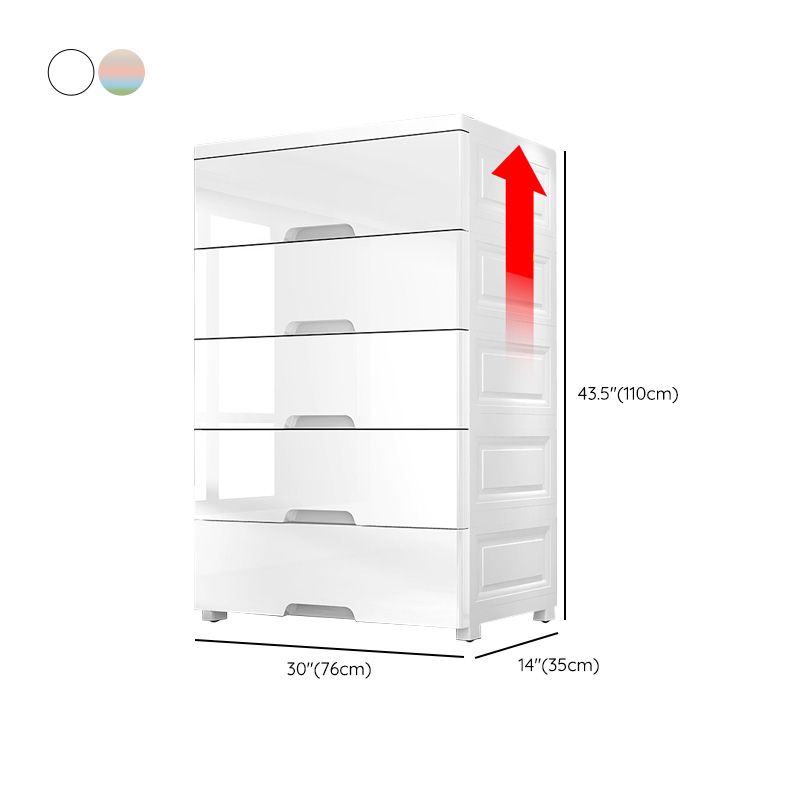 Plastic Storage Cabinet with Drawers Contemporary Cabinet for Home