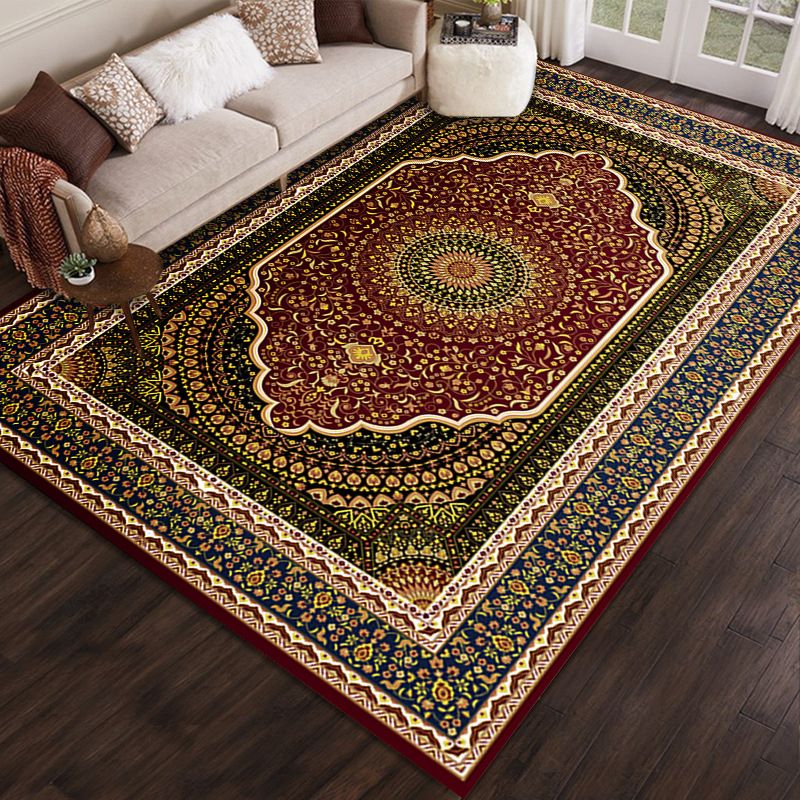 Couleur douce Classic Classic Polyester Mather Match Rapis lavable intérieur pour salon