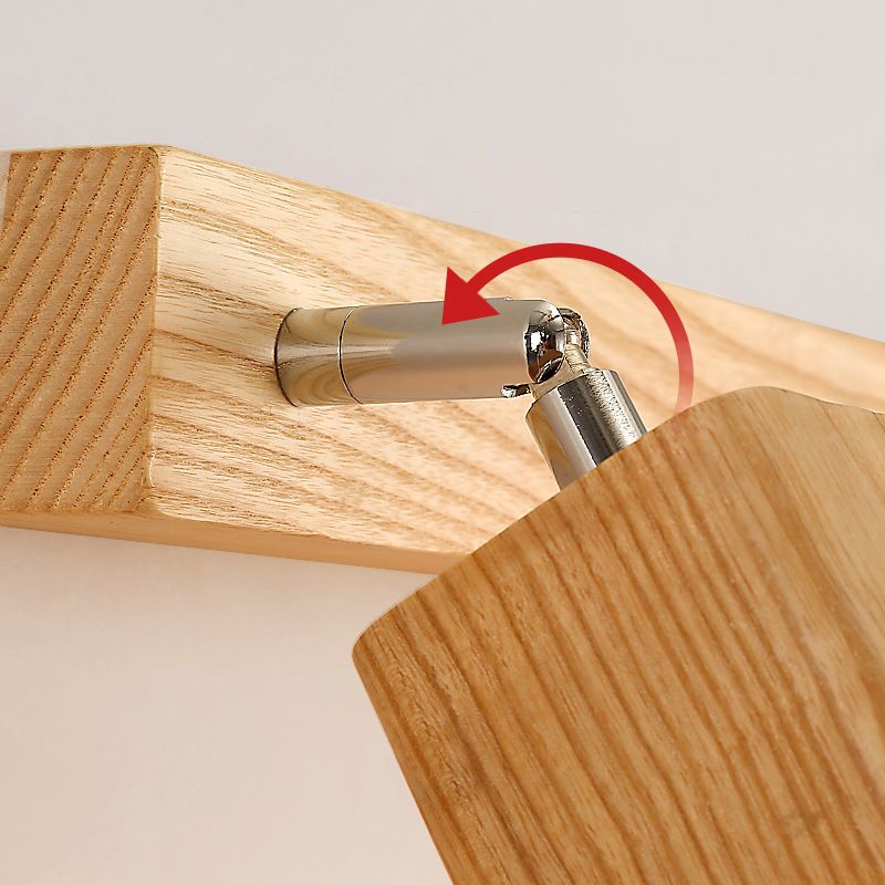 Fissaggi di illuminazione per vanità geometriche in stile moderno Stile con parete vanità in legno Sconce