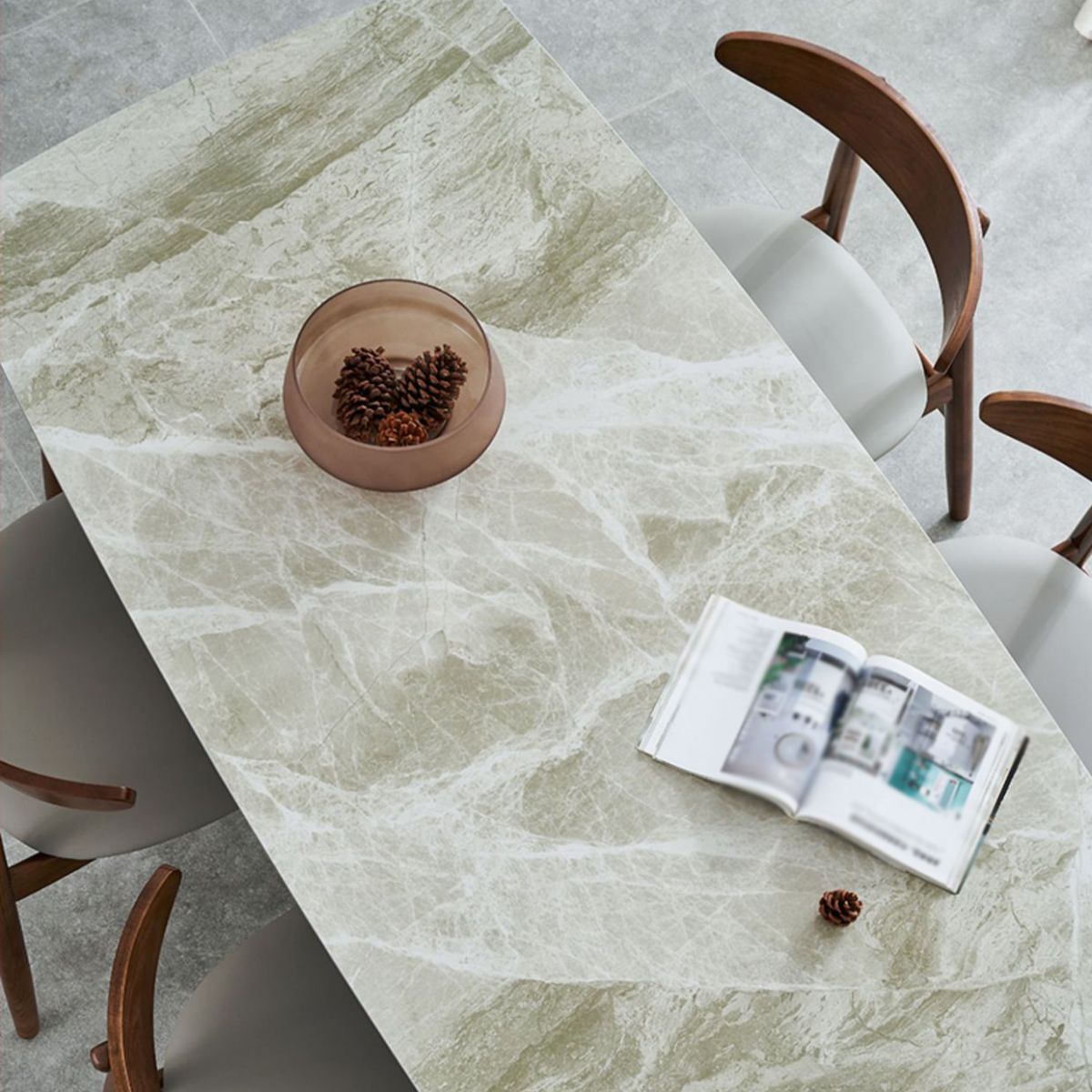 Modern Stone Dining Room Set 1/2/5/6 Pieces Dining Furniture Set /Separate Items