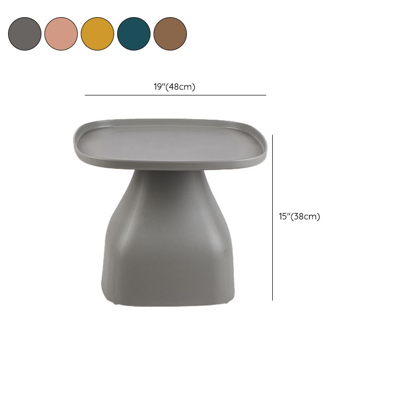 Plastic End Table Set Pedestal Tray Top Side Table for Bedroom