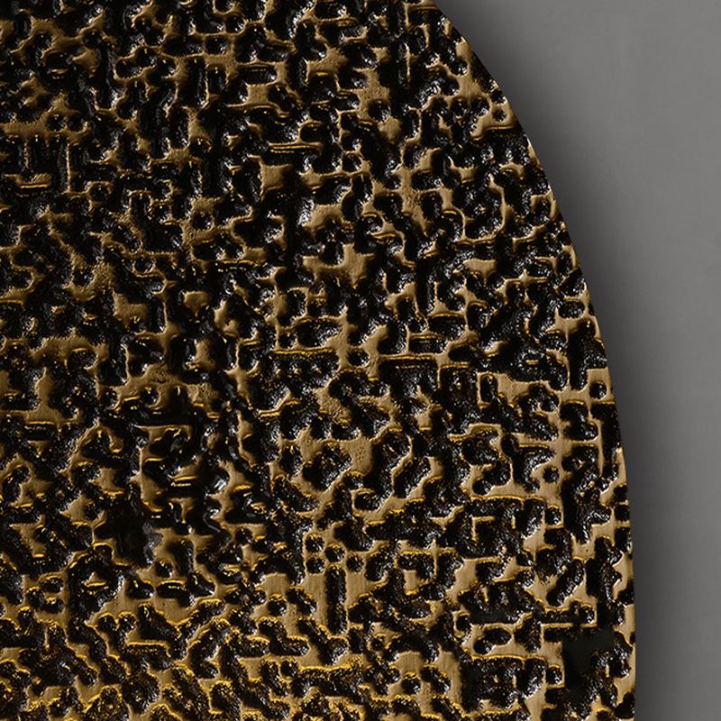 Modern Wall Mounted Light 1 Light Metal Flush Mount Wall Sconce in Gold Finish