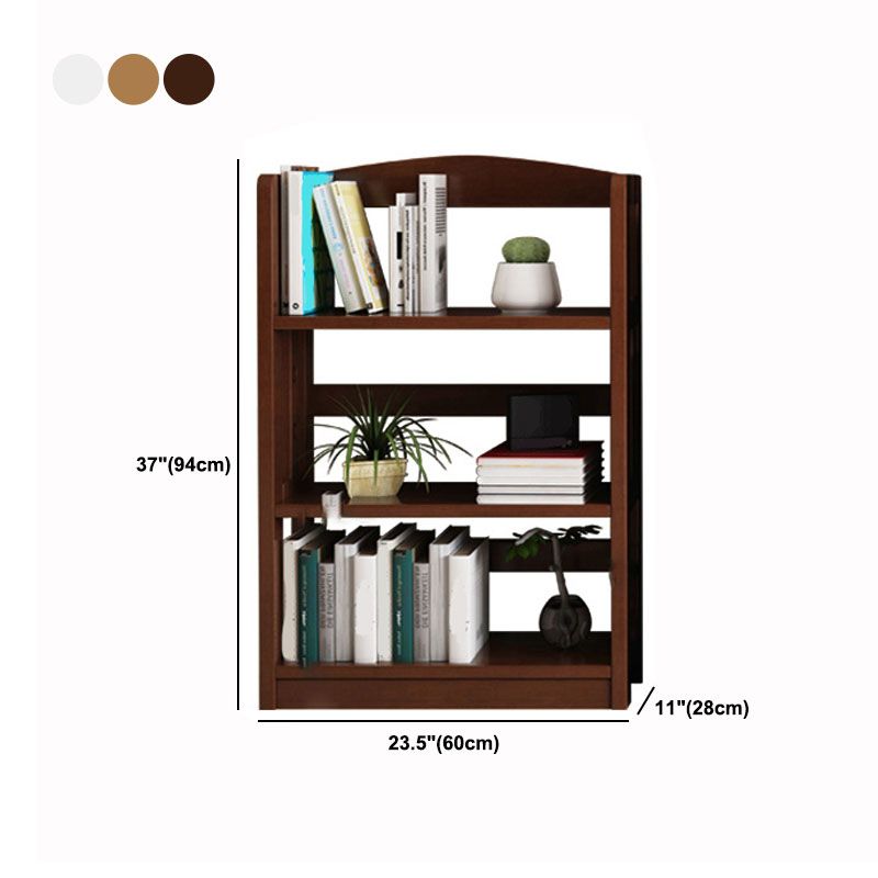 Wooden Etagere Modern Shelf Bookcase Vertical Bookcase for Living Room
