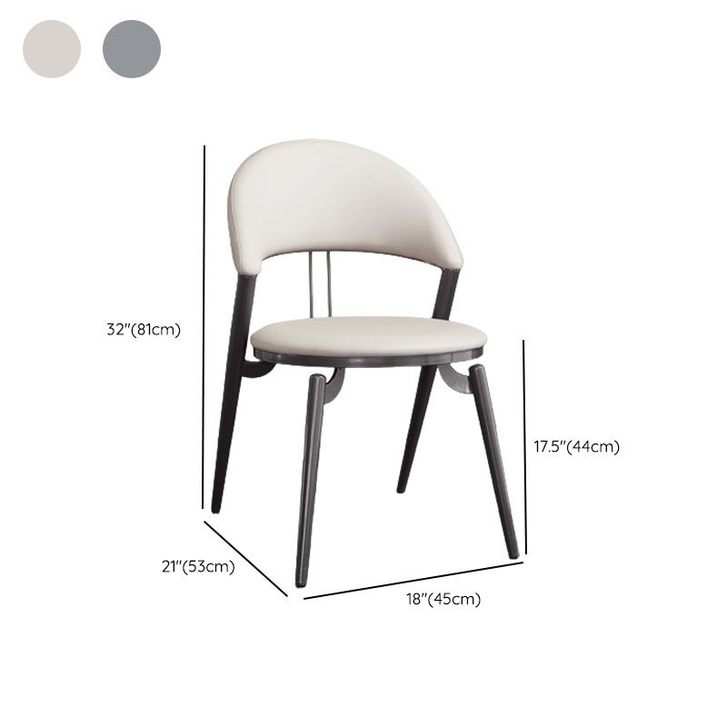 Open Back Side Chair Industrial Dining Room Chair for Dining Room