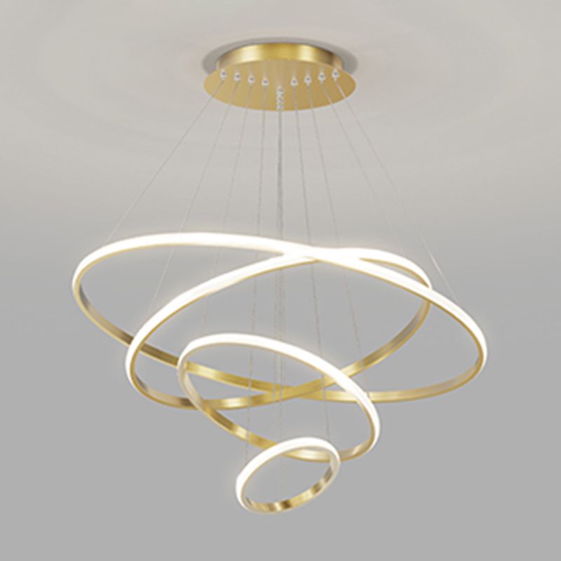 Simple Multi Tier Circular Chandelier Light Fixtures Sitting Room Hanging Chandelier