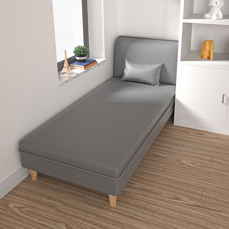 Modern 3-Position Armless Chaise Lounge Couch Fabric/Faux Leather Chaise