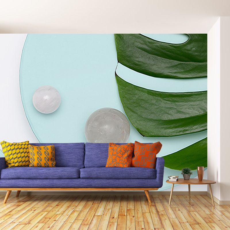 Decal Nature Tropical Plant Monstera Mural for Meeting Room Water Resistant, Custom Size