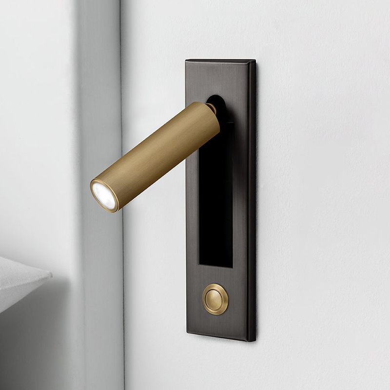 Semplicità contemporanea luce regolabile a parete luce con ombra acrilica per camera da letto