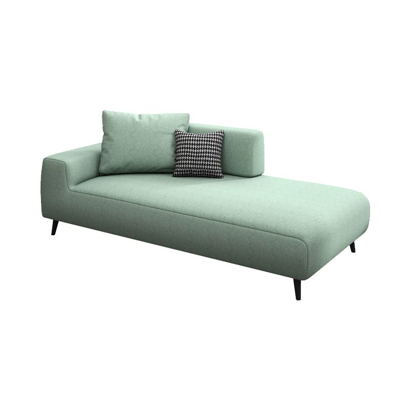 Scandinavian Linen Blend Accent Chair with One Arms Reclining Oversized Lounge Chair