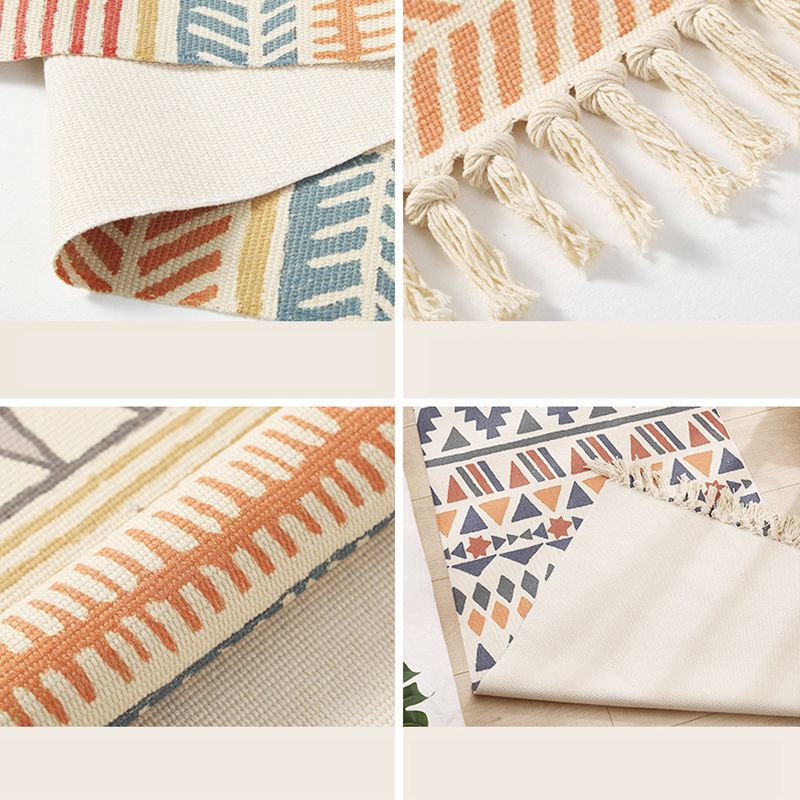 Yellow Plants Indoor Carpet Polyester Casual Area Rug Washable Rug for Home Decor