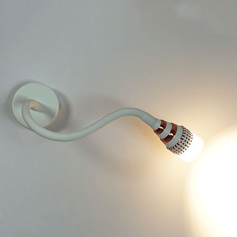 1 Light Geometric Wall Lighting Fixtures Modern Style Metal Wall Mounted Reading Lights