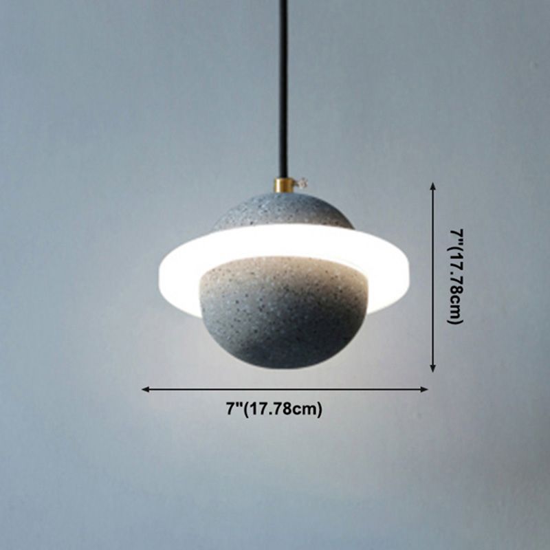 Planet Shape Chandelier Light Nordic Modern Style LED Hanging Light Fixture For Living Room