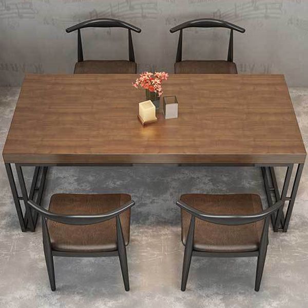 Modern 1/5/7 Pieces Dining Set Rectangle Wood Dining Table for Cafe