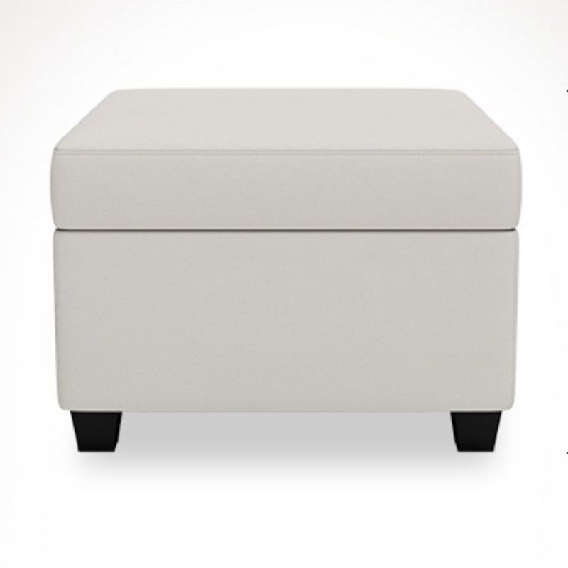 Modern Storage Ottomans Square Leather Storage Ottomans with Legs