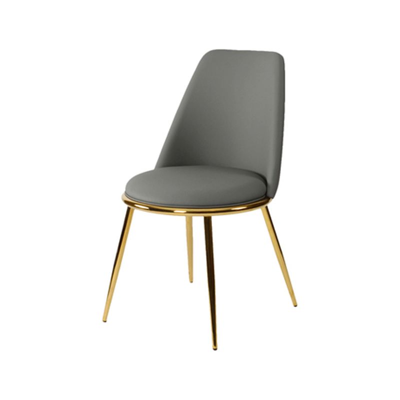 Metal Scandinavian Restaurant Side Chair Parsons Matte Finish Dining Chair