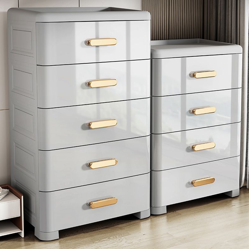 Rectangular Plastic Wardrobe Teen Style Bedroom Storage Cabinet