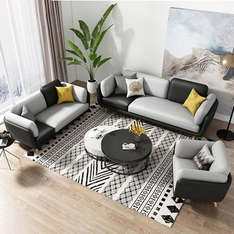 Zeitgenössischer Kissen Top Arm Liege Liebesseat für Wohnzimmer