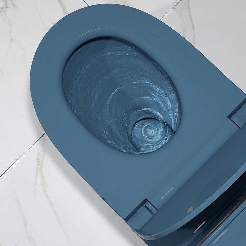 One-Piece Flush Toilet Floor Mount Traditional Toilet with Slow Close Seat