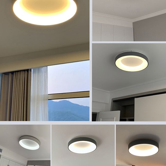 Circular Flush Mount Light Fixtures Modern Acrylic Flushmount